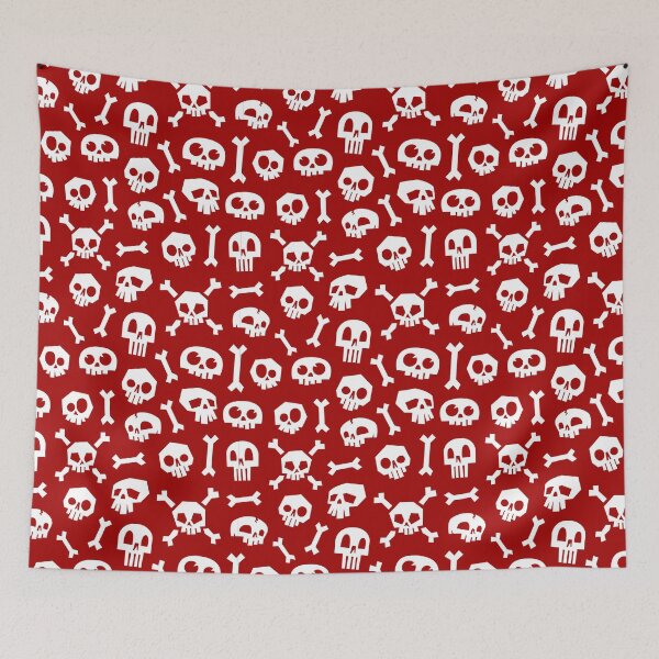Item preview, Bandana Skull and Crossbones (RED version) designed and sold by graphicmeyou.