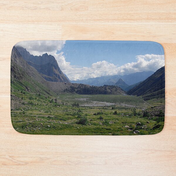 Item preview, Alpine Valley Meadow Alps Mountains Landscape designed and sold by Anna Lemos.
