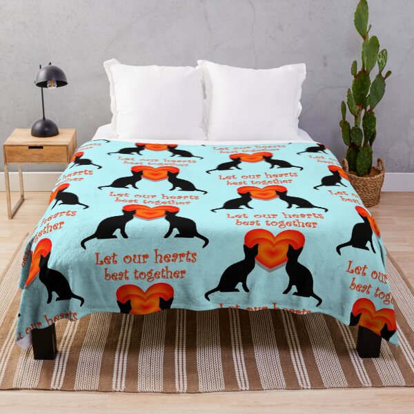 Item preview, A pair of cats, let our hearts beat together designed and sold by helenkaiy.