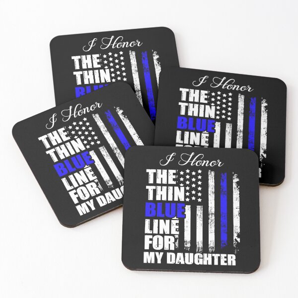 Item preview, Thin Blue Line Police ‎Law Enforcement USA Flag Honor Daughter Back The Blue designed and sold by NomYen ..