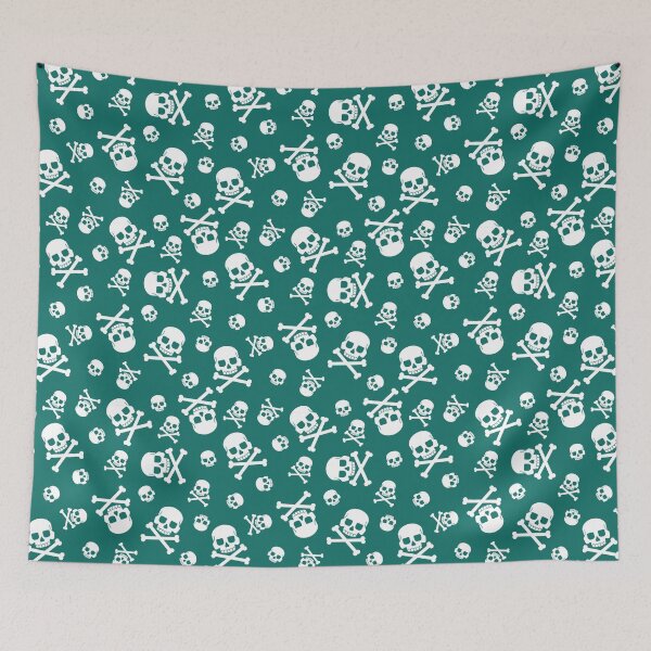 Item preview, Bandana Skull and Crossbones (GREEN version) designed and sold by graphicmeyou.