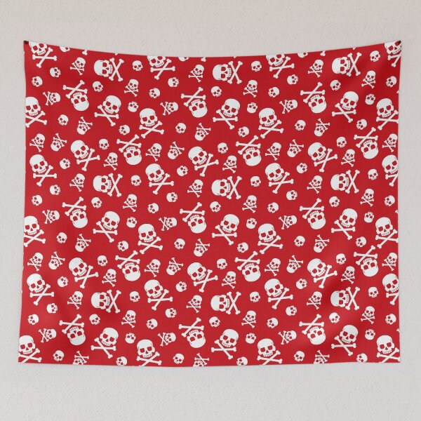 Item preview, Bandana Skull and Crossbones (RED version) designed and sold by graphicmeyou.
