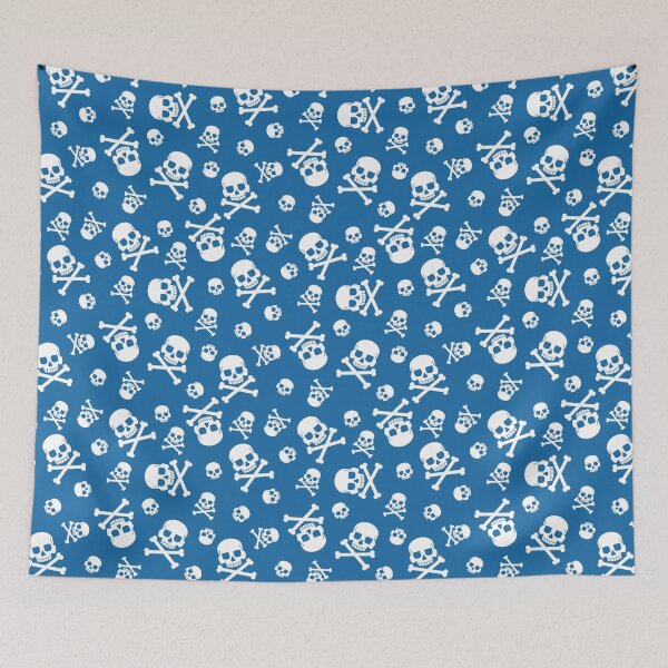 Item preview, Bandana Skull and Crossbones (BLUE version) designed and sold by graphicmeyou.