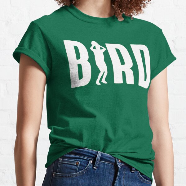 Bird - white print Classic T-Shirt