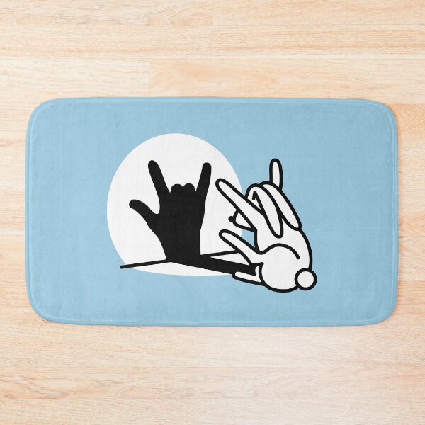 Item preview, Funny rabbit shadow hand ROCK music HARD ROCK fan designed and sold by LaundryFactory.
