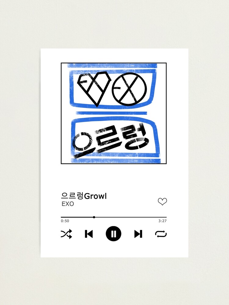 EXO Playlist Song Photographic Print by FireHair