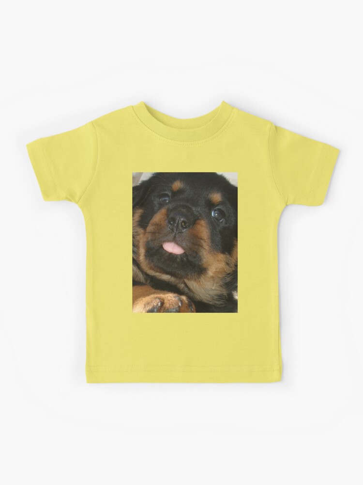 Cute Rottweiler Puppy Being Playful | Kids T-Shirt