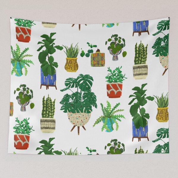 Item preview, Mid Century Modern Pottery with Plants designed and sold by jenbucheli.