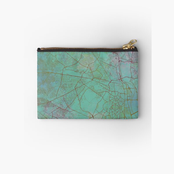 Item preview, Delhi India Street Map Art Watercolor Green Planet designed and sold by IvonDesign.