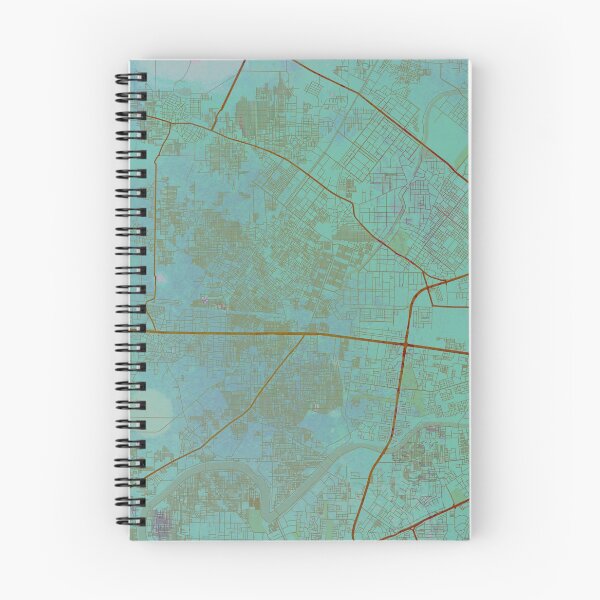 Item preview, Delhi India Street Map Art Watercolor Green Planet designed and sold by IvonDesign.