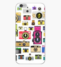 vintage camera pattern iPhone Case