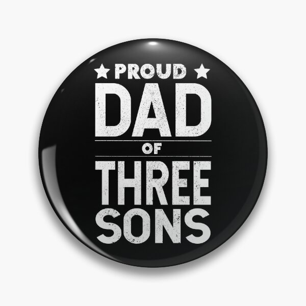 Item preview, Proud DAD of 3 Sons - For Dad of boys, boy dad designed and sold by LookFrog.
