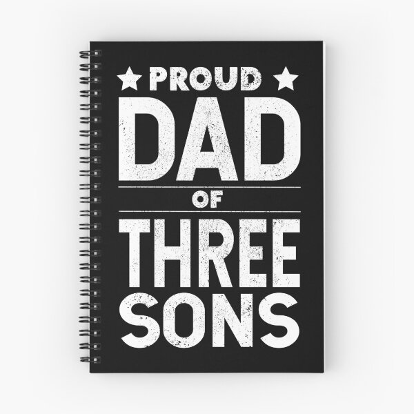 Item preview, Proud DAD of 3 Sons - For Dad of boys, boy dad designed and sold by LookFrog.