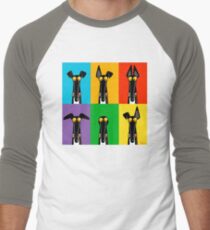 Greyhound Semaphore Men's Baseball ¾ T-Shirt