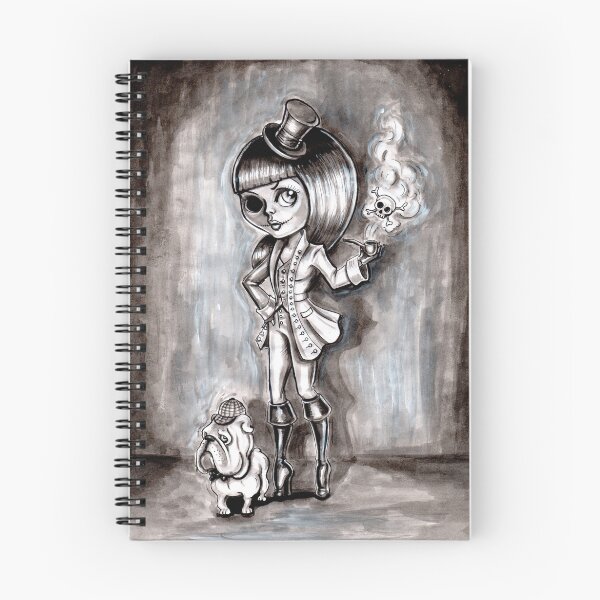 Item preview, Miss Terri Riddles - Big eyed gothic investigateur extraordinaire!  designed and sold by Isobel Von Finklestein.