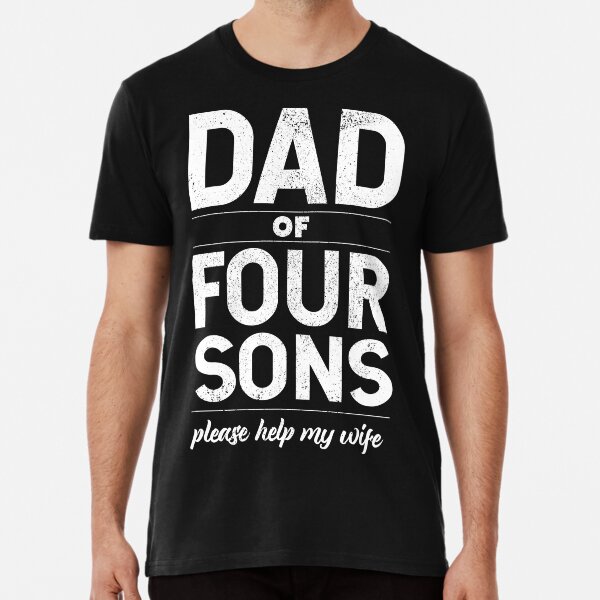 Dad of boys shirt clearance