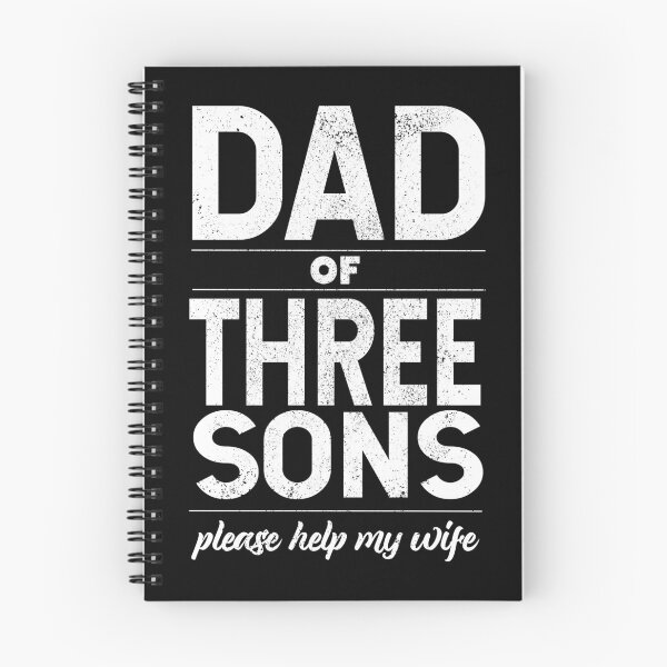 Item preview, Dad of 3 sons help my wife - For Dad of boys, boy dad designed and sold by LookFrog.