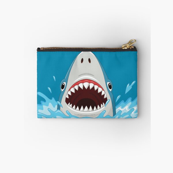 Item preview, Cartoon Shark Loughs With Open Mouth Showing His Teeth designed and sold by amersoliman.