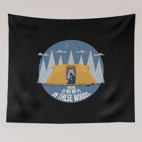 Item preview, There Is No Wifi In These Woods Funny Camping product designed and sold by jakehughes2015.