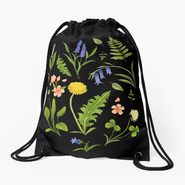 Nordic Spring Botanicals Drawstring Bag