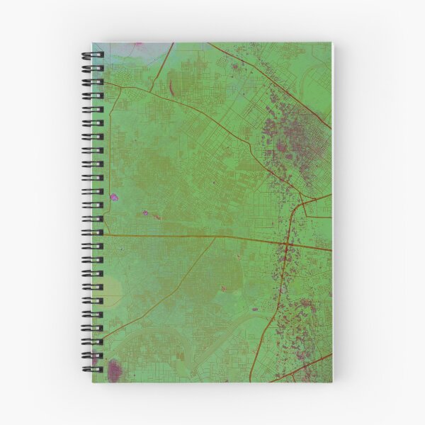 Item preview, Delhi India Street Map Art Watercolor Green Planet designed and sold by IvonDesign.