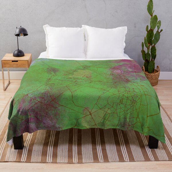Item preview, Delhi India Street Map Art Watercolor Green Planet designed and sold by IvonDesign.