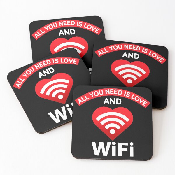 Item preview, All you need is love and wifi designed and sold by AsKartongs.