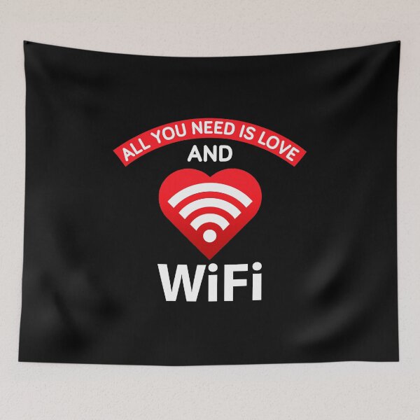 Item preview, All you need is love and wifi designed and sold by AsKartongs.