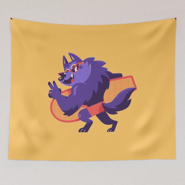 Item preview, Mr Fox Wolf Surfing designed and sold by Thevulcano.