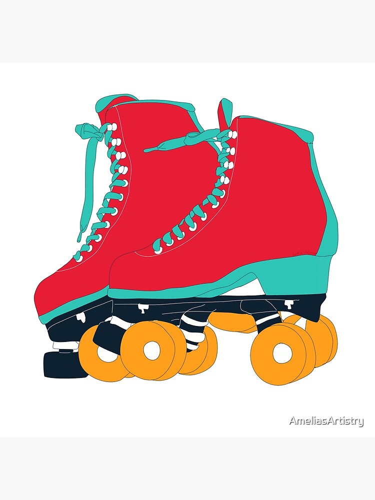 "Roller skates aesthetic retro summer vibes vintage sport" Photographic