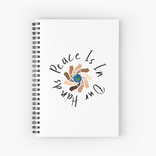 Justice For George Floyd - Stop Racism Statement - Peace Is In Our hands Spiral Notebook