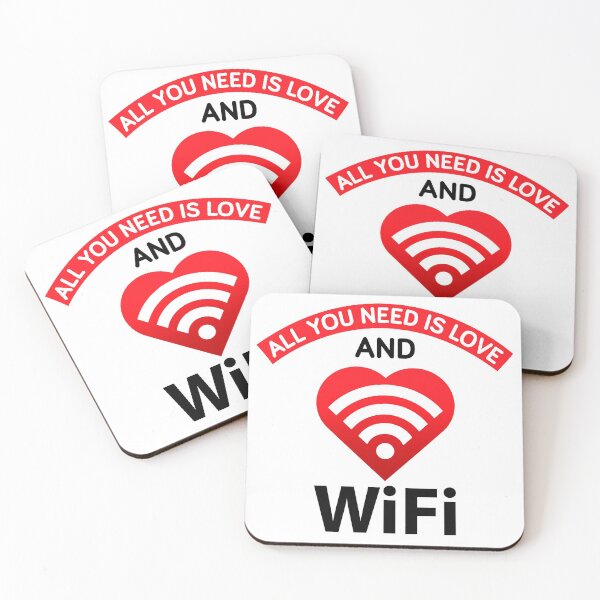 Item preview, All you need is love and wifi designed and sold by AsKartongs.
