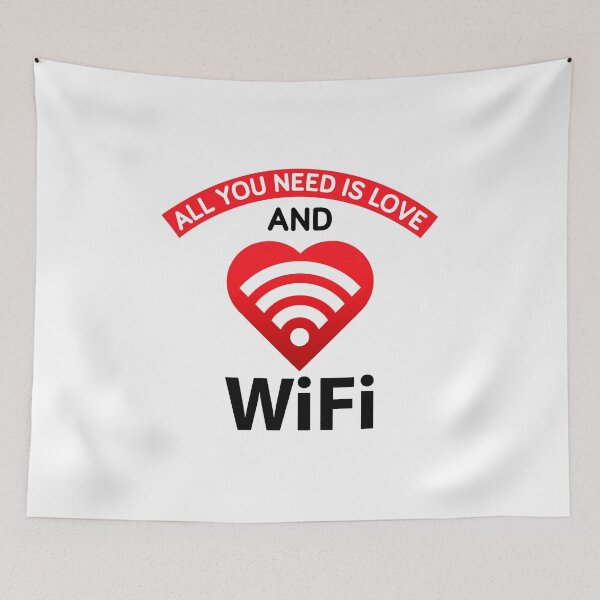 Item preview, All you need is love and wifi designed and sold by AsKartongs.