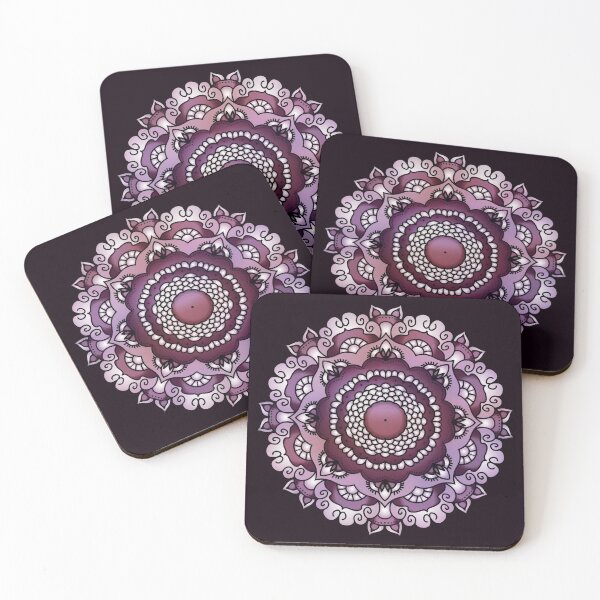 Item preview, Flower Mandala 20 Sepia Reds designed and sold by serenaking.