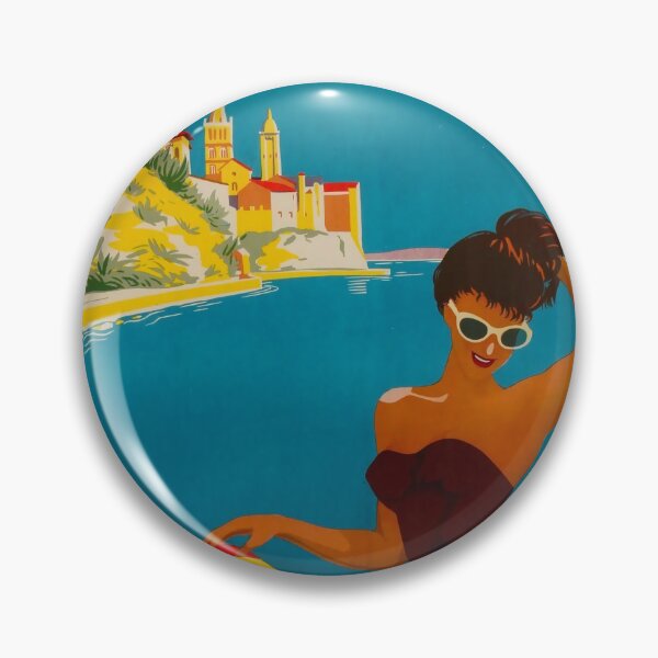 Item preview, Rab Isle vintage travel poster designed and sold by stickart-marek.