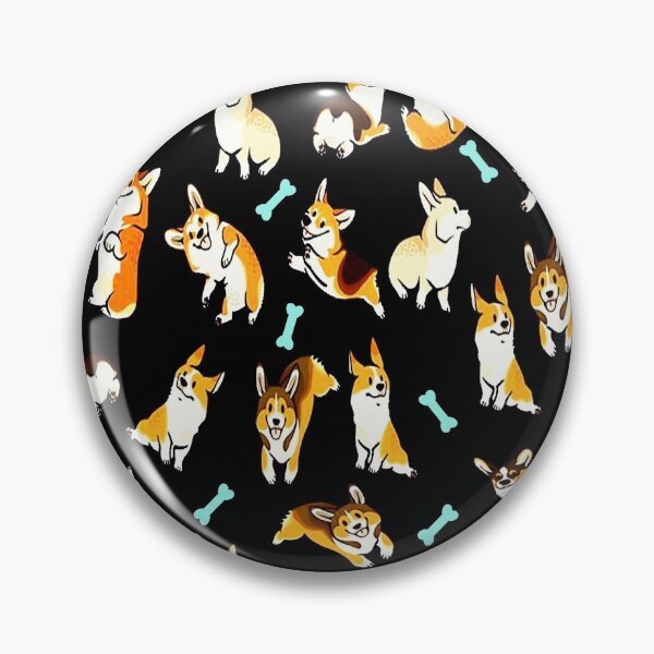 Artikelvorschau, Lustige Corgis in Schwarz entworfen und verkauft von stalafit.