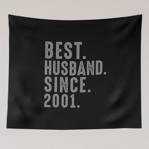 Item preview, Best. Husband. Since. 2001 18th Wedding Anniversary for Him designed and sold by Orange Pieces.