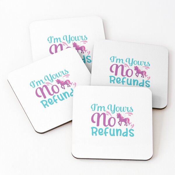 Item preview, Purple Unicorn I'm Yours no Refunds  designed and sold by ToniaKroeger.