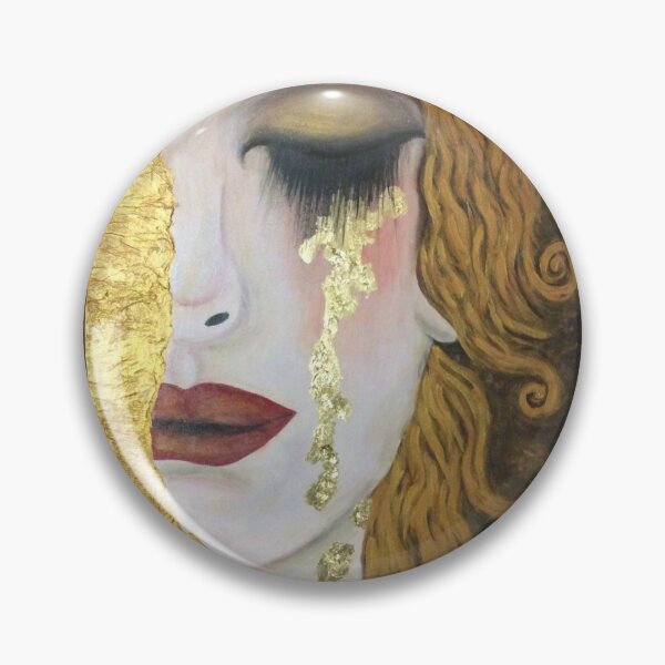 Item preview, Freya’s Golden Tears, in the style of Gustav Klimt designed and sold by MaureenBoyle.