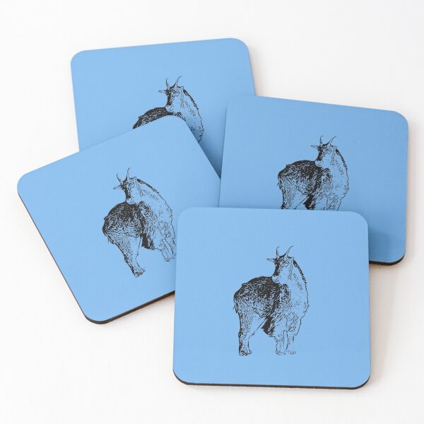 Item preview, Mountain Goat Black Print  designed and sold by designsasstultd.