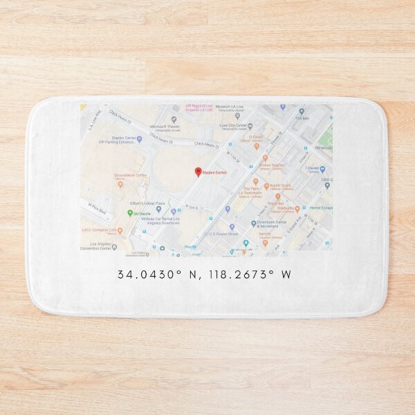 Item preview, Staples Center coordinates designed and sold by Meaningfully.