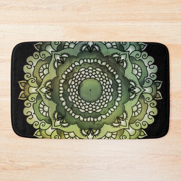 Item preview, Flower Mandala 20 Green designed and sold by serenaking.