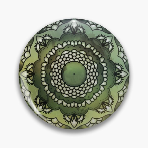 Item preview, Flower Mandala 20 Green designed and sold by serenaking.