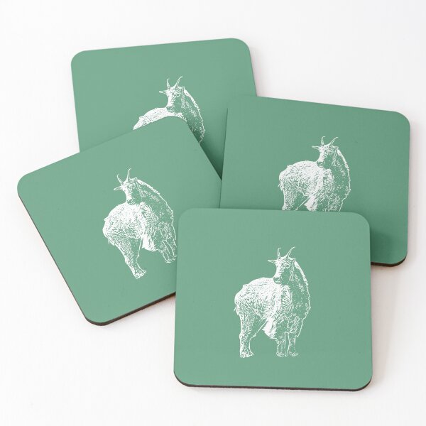 Item preview, Mountain Goat White Print  designed and sold by designsasstultd.