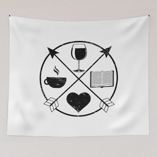 Item preview, Funny Coffee Wine and Books Lover Novelty product designed and sold by jakehughes2015.