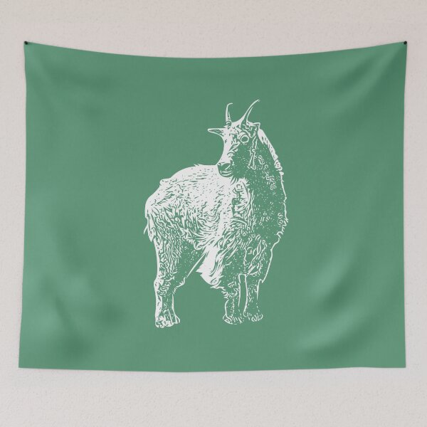 Item preview, Mountain Goat White Print  designed and sold by designsasstultd.