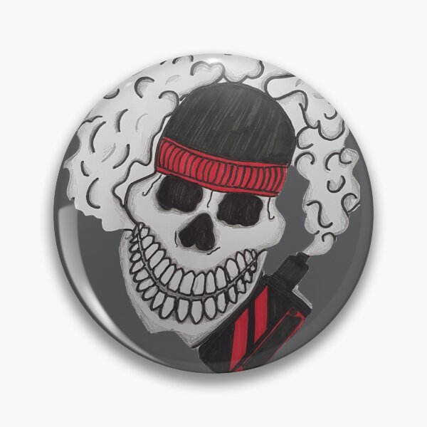 Item preview, SKULL WITH VAPE CLOUD designed and sold by gingerhels309.