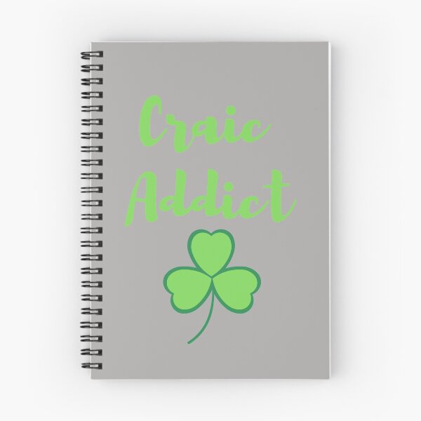 Item preview, Craic Addict Fun Irish design green print on grey mask pin tshirt tee sticker designed and sold by denisetees.
