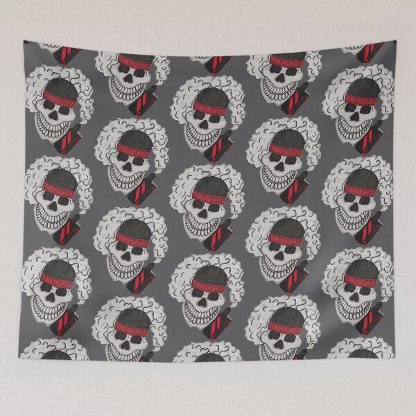 Item preview, SKULL WITH VAPE CLOUD designed and sold by Redbubble_Redhead.