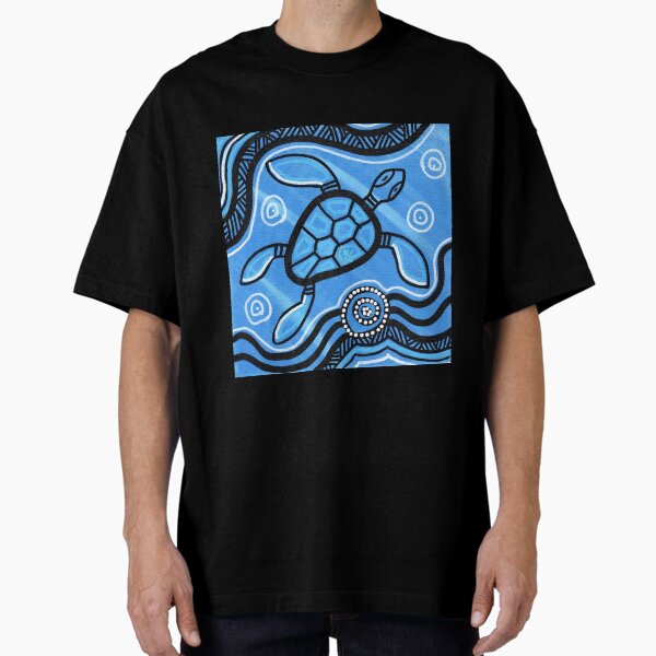 Vista previa del artículo con la obra «Arte aborigen auténtico: la tortuga», diseñado y vendido por HogarthArts.